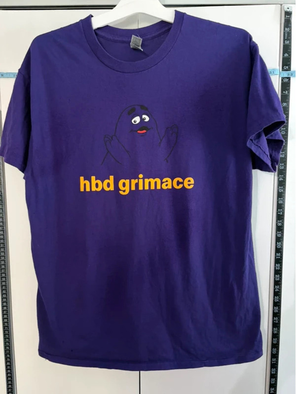 McDonald’s Grimace Birthday 2023 HBD Grimace Purple T Shirt Large Gildan